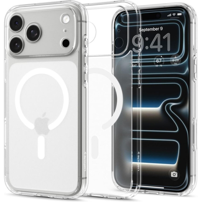 Θήκη iPhone 18 Pro / 17 Pro Spigen Ultra Hybrid MagFit Ανθεκτική Σκληρή με MagSafe Frost White