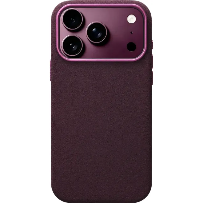 Θήκη iPhone 18 Pro Rosso Avanti Back Cover από Premium Alcantara με MagSafe Cherry