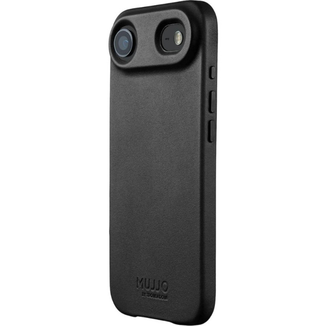Θήκη iPhone Air MUJJO by Troubadour Full Leather Case Δερμάτινη με MagSafe Black