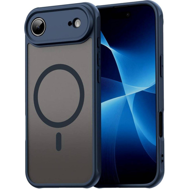 Θήκη iPhone Air Techsuit HaloFrost II MagSafe Σκληρή Ημιδιάφανη με MagSafe Navy Blue