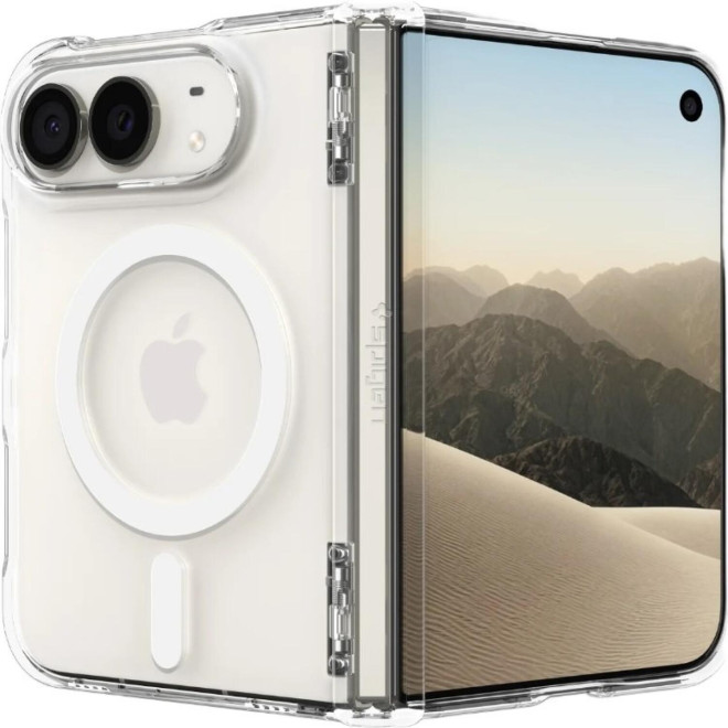 Θήκη iPhone Duo Spigen Ultra Hybrid Pro MagFit Σκληρή με MagSafe Clear / White