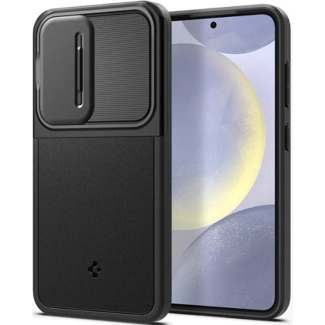 Θήκη με Κάλυμμα για την Κάμερα - Samsung Galaxy S24 - Spigen Optik Armor - Black