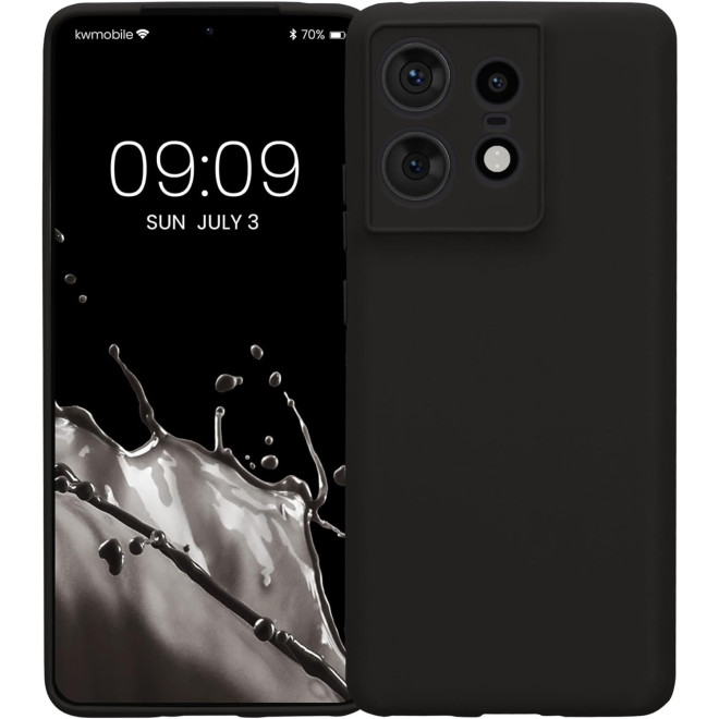 Θήκη Motorola Edge 50 Pro KWmobile TPU Case Σιλικόνης Black Matte