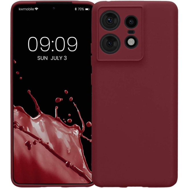 Θήκη Motorola Edge 50 Pro KWmobile TPU Case Σιλικόνης Bordeaux Violet