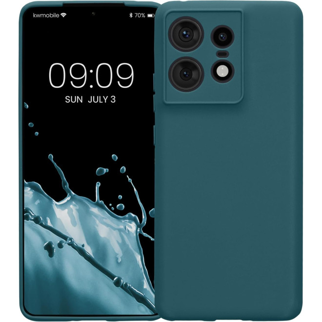 Θήκη Motorola Edge 50 Pro KWmobile TPU Case Σιλικόνης Petrol