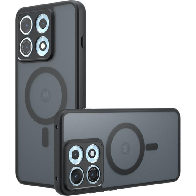 Θήκη Motorola Edge 70 Max Techsuit PureFrost Σκληρή Ημιδιάφανη με MagSafe Frosted Black