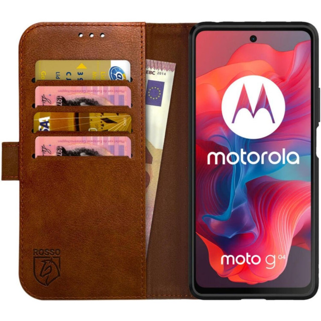 Θήκη Motorola Moto G24 / G24 Power / G04 / G04s / E14 Rosso Element PU Πορτοφόλι - Brown
