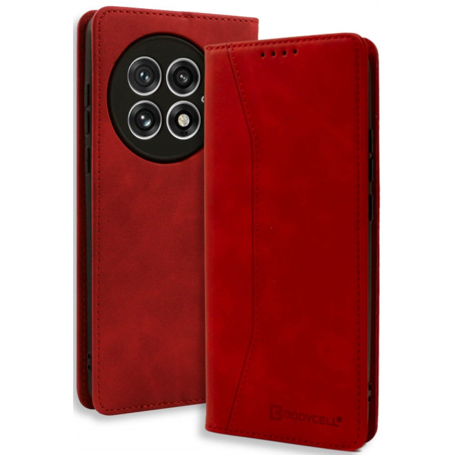 Θήκη OnePlus 13 Bodycell Book Case Πορτοφόλι Red