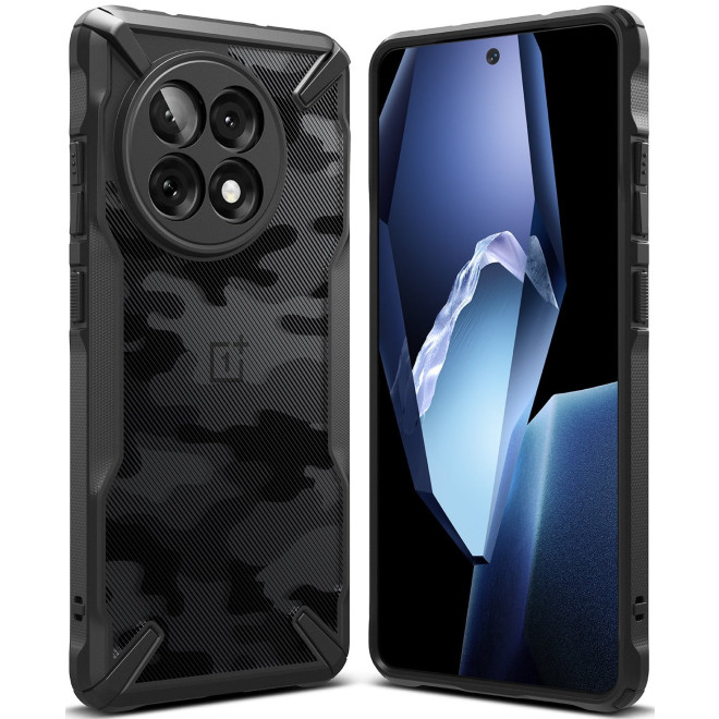 Θήκη OnePlus 13R Ringke Fusion X Σκληρή Camo Black