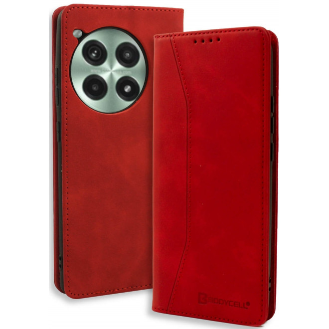 Θήκη OnePlus Ace 3 Pro - Bodycell Book Case Πορτοφόλι - Red