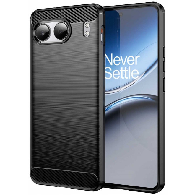 Θήκη OnePlus Nord 4 Techsuit Carbon Silicone Σιλικόνης Black