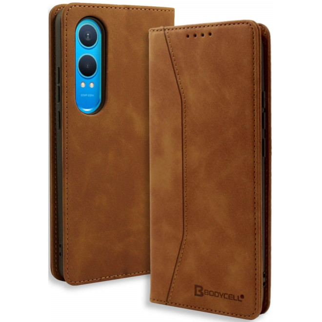 Θήκη OnePlus Nord CE4 Lite - Bodycell Book Case Πορτοφόλι - Brown 