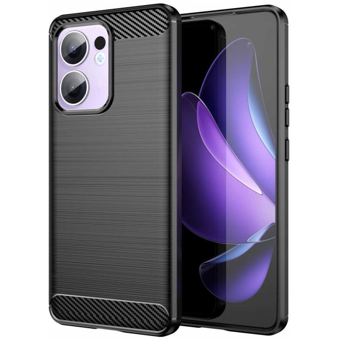 Θήκη Oppo Reno13 F 5G / FS 5G Spacecase Carbon Σιλικόνης Black