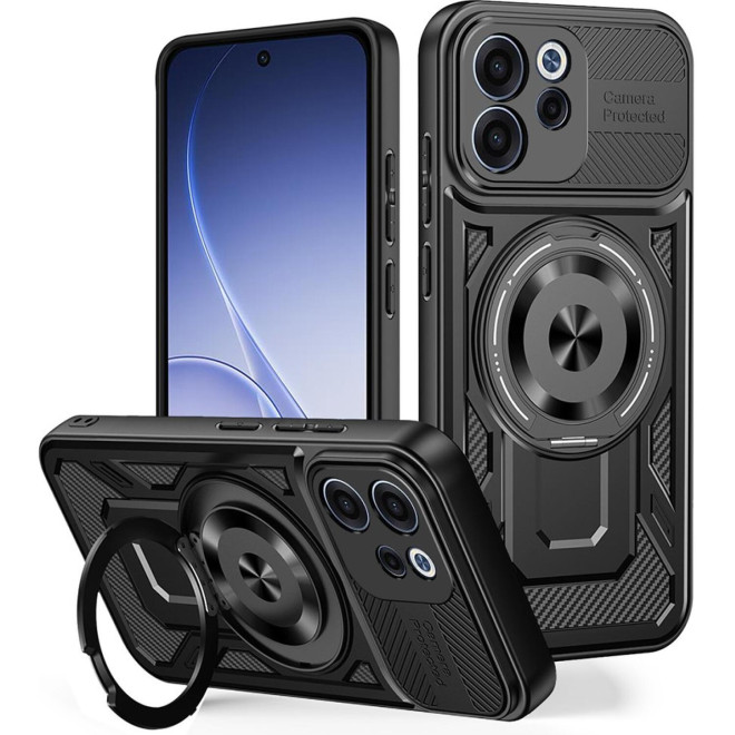 Θήκη Oppo Reno15 F / 15 FS Techsuit RuggedCam Ανθεκτική με KickStand & MagSafe Black