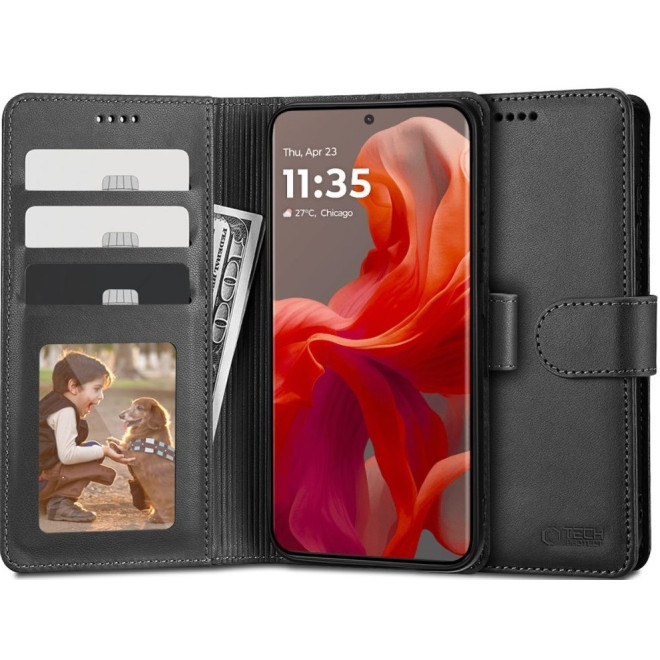 Θήκη Πορτοφόλι - Motorola Moto G85 - Tech-Protect Wallet - Black