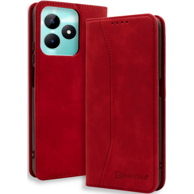 Θήκη Πορτοφόλι - Realme C51 - Bodycell Book Case - Red