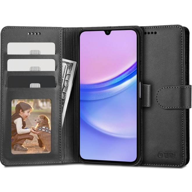 Θήκη Πορτοφόλι Samsung Galaxy A15 - Tech-Protect Wallet - Black