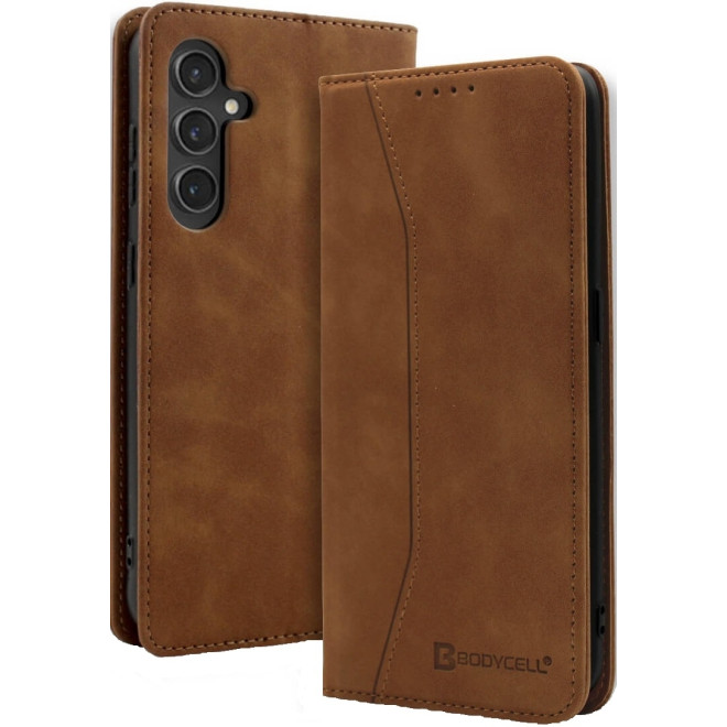 Θήκη Πορτοφόλι - Samsung Galaxy A55 - Bodycell Book Case - Brown