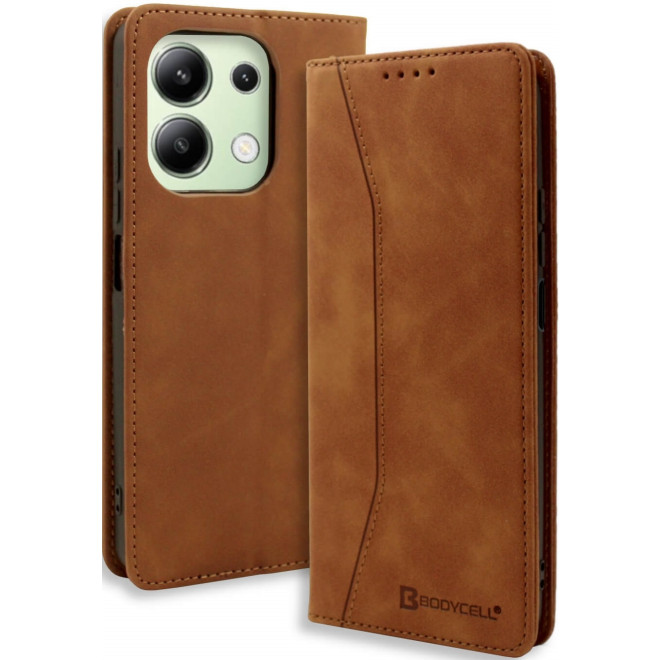 Θήκη Πορτοφόλι - Xiaomi Redmi Note 13 4G - Bodycell Book Case - Brown