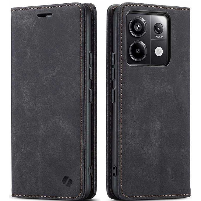 Θήκη Πορτοφόλι - Xiaomi Redmi Note 13 Pro 5G / Poco X6 - Spacecase Wallet - Black