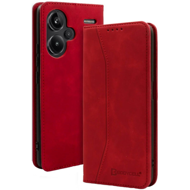 Θήκη Πορτοφόλι - Xiaomi Redmi Note 13 Pro Plus - Bodycell Book Case - Red