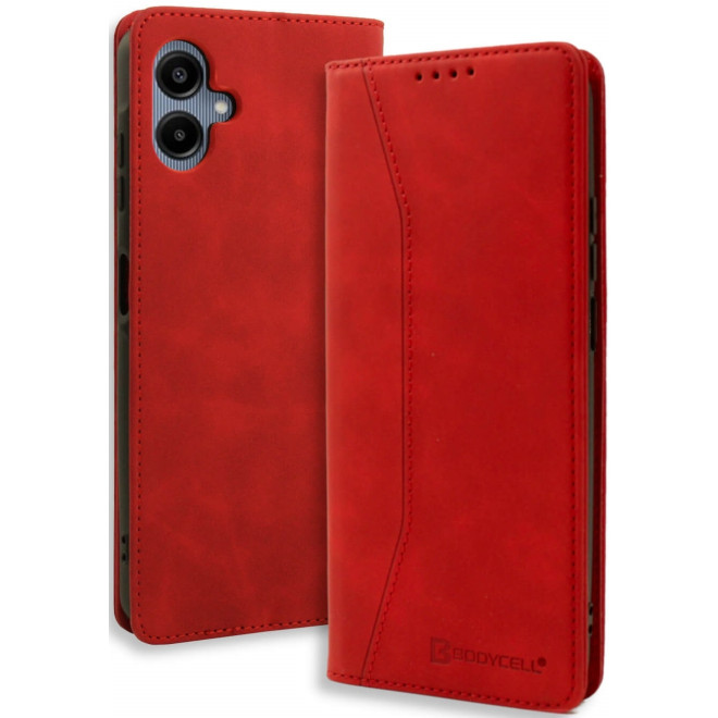Θήκη Samsung Galaxy A06 - Bodycell Book Case Πορτοφόλι - Red
