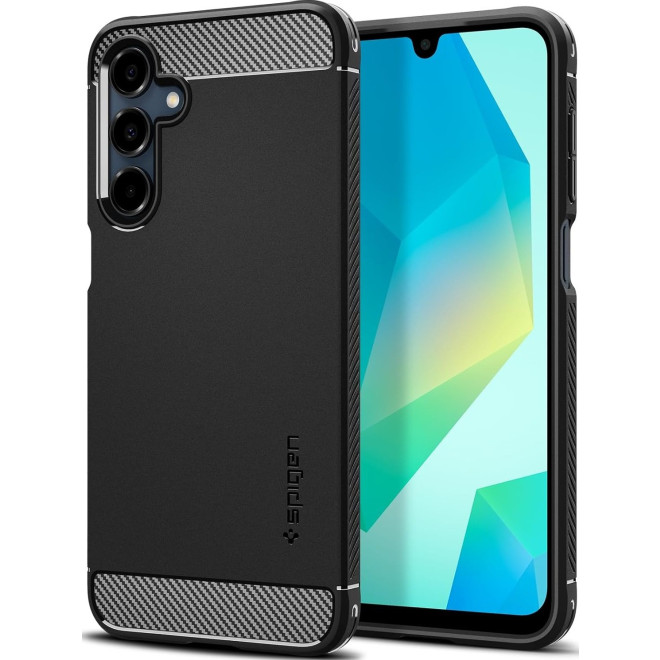 Θήκη Samsung Galaxy A16 Spigen Rugged Armor Ανθεκτική Σιλικόνης Matte Black