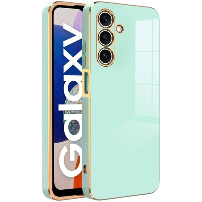 Θήκη Samsung Galaxy A26 Bodycell Gold Plated Σιλικόνης Mint Green