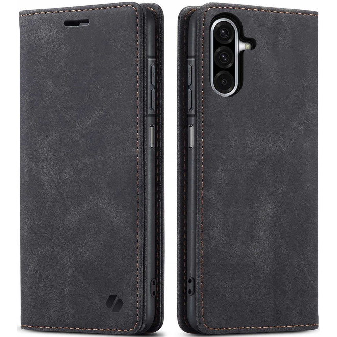 Θήκη Samsung Galaxy A26 Spacecase Wallet Πορτοφόλι Black