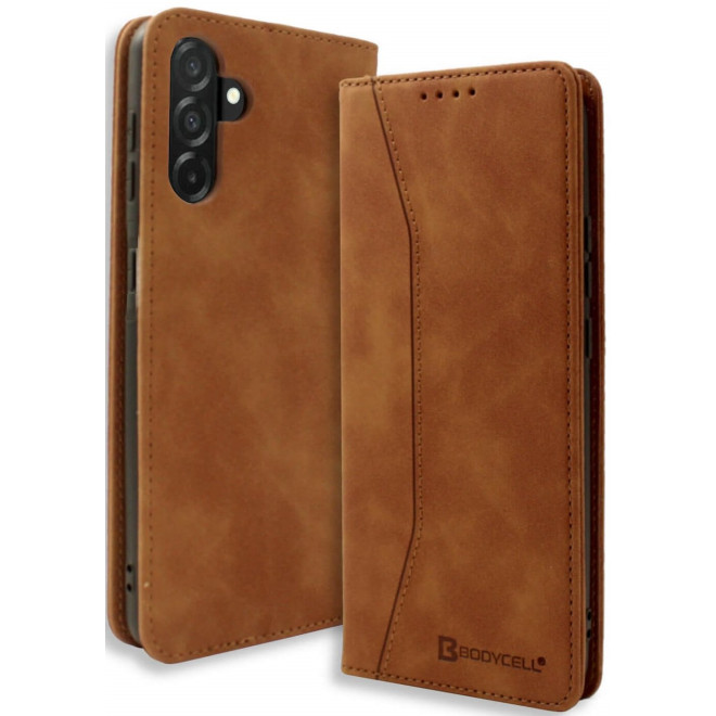 Θήκη Samsung Galaxy A36 Bodycell Book Case Πορτοφόλι Brown