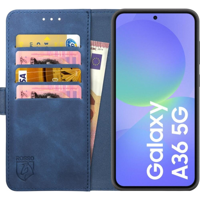 Θήκη Samsung Galaxy A36 Rosso Element PU Πορτοφόλι Blue