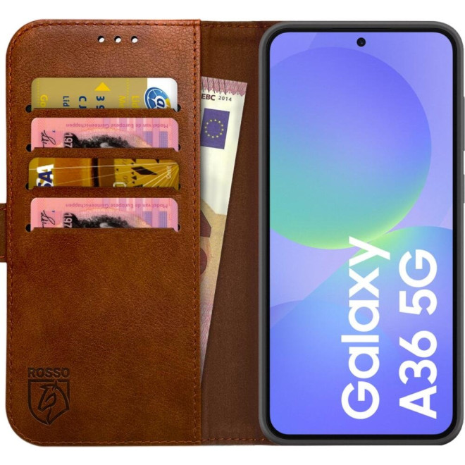 Θήκη Samsung Galaxy A36 Rosso Element PU Πορτοφόλι Brown