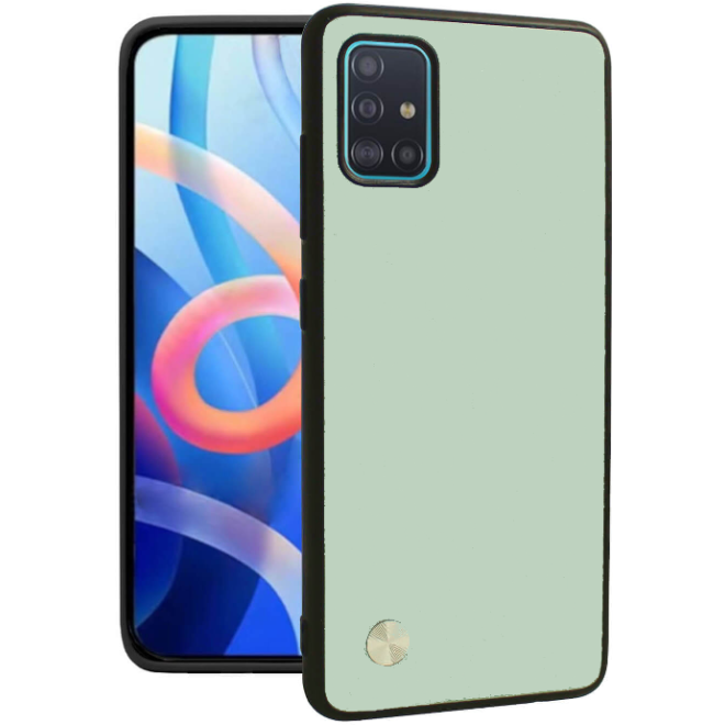 Θήκη Samsung Galaxy A51 Bodycell Vegan Cover Σκληρή Light Green
