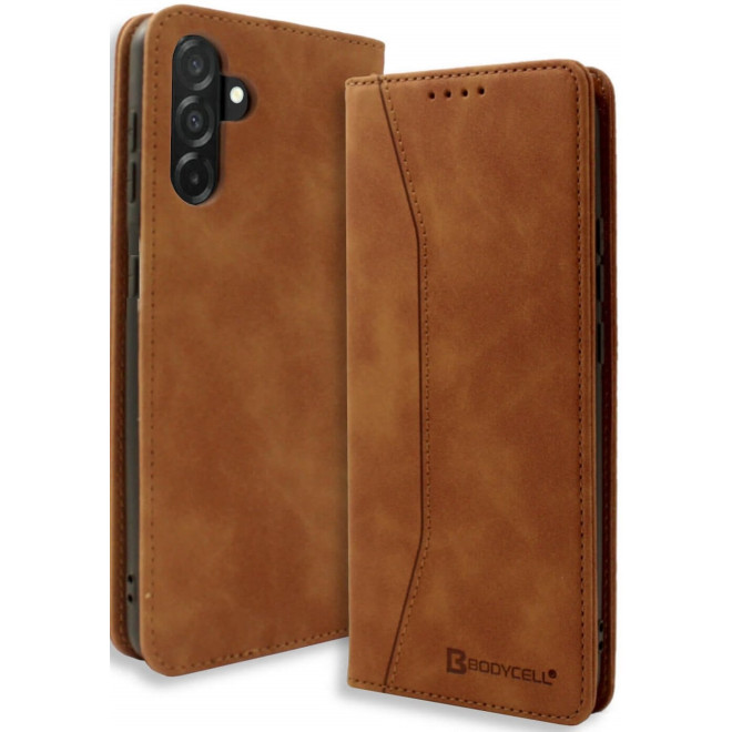 Θήκη Samsung Galaxy A56 Bodycell Book Case Πορτοφόλι Brown