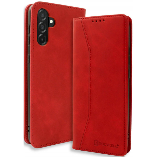 Θήκη Samsung Galaxy A56 Bodycell Book Case Πορτοφόλι Red