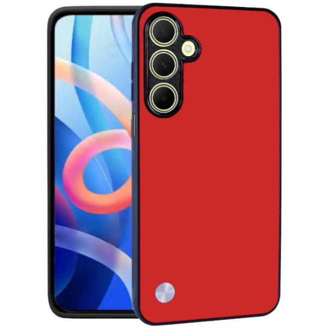 Θήκη Samsung Galaxy M15 Bodycell Vegan Cover Σκληρή Red