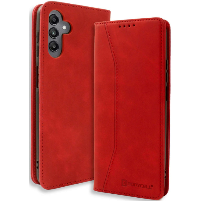 Θήκη Samsung Galaxy M35 - Bodycell Book Case Πορτοφόλι - Red