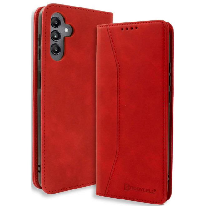 Θήκη Samsung Galaxy M55 - Bodycell Book Case Πορτοφόλι - Red