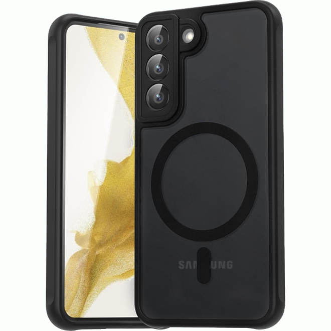 Θήκη Samsung Galaxy S22 5G Techsuit PureFrost Σκληρή Ημιδιάφανη με MagSafe Frosted Black