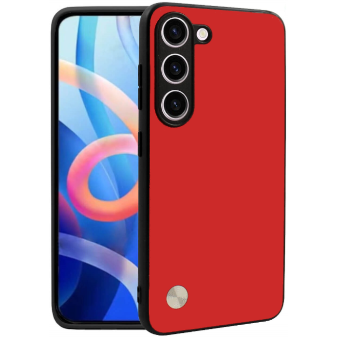 Θήκη Samsung Galaxy S23 Bodycell Vegan Cover Σκληρή Red