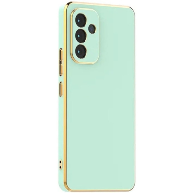 Θήκη Samsung Galaxy S24 FE Bodycell Gold Plated Σιλικόνης Mint Green