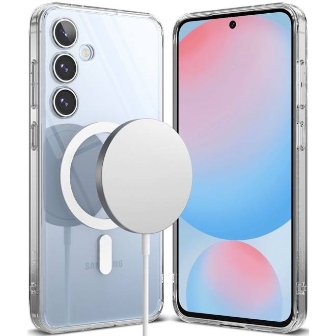 Θήκη Samsung Galaxy S24 FE Ringke Fusion Magnetic Ανθεκτική με MagSafe Clear