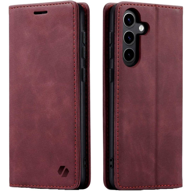 Θήκη Samsung Galaxy S24 FE Spacecase Wallet Πορτοφόλι Red