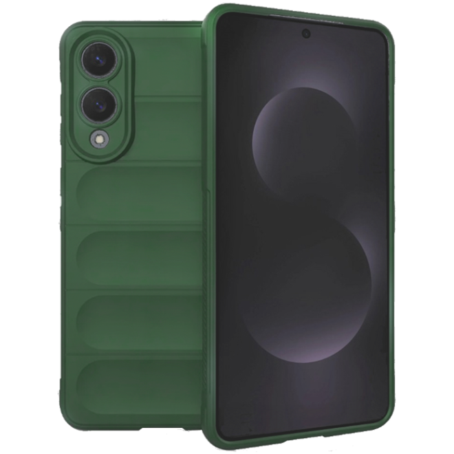 Θήκη Samsung Galaxy S25 Edge Techsuit Magic Shield Σιλικόνης Green