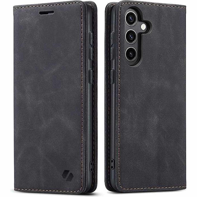 Θήκη Samsung Galaxy S25 FE Spacecase Wallet Πορτοφόλι Black