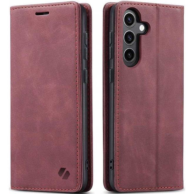 Θήκη Samsung Galaxy S25 Plus Spacecase Wallet Πορτοφόλι Red