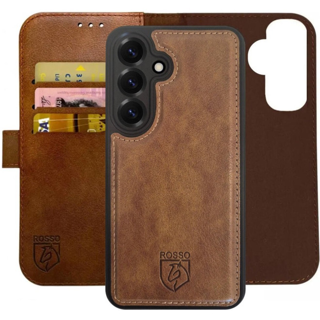 Θήκη Samsung Galaxy S25 Rosso Element 2 in 1 PU Πορτοφόλι Brown