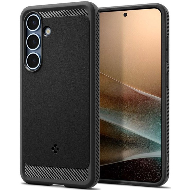 Θήκη Samsung Galaxy S25 Spigen Rugged Armor MagFit με MagSafe Matte Black