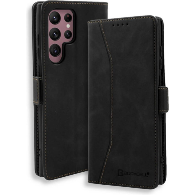 Θήκη Samsung Galaxy S25 Ultra Bodycell Book Case Πορτοφόλι Black