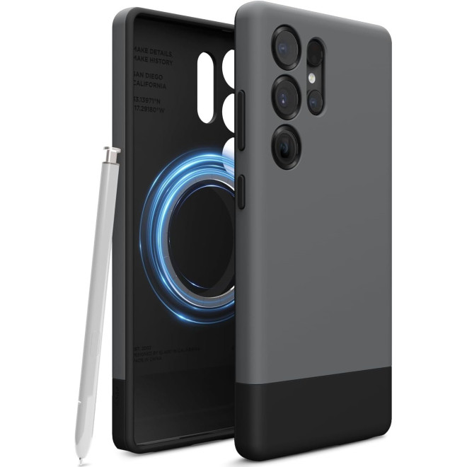 Θήκη Samsung Galaxy S25 Ultra Elago Magnetic Glide Σκληρή με MagSafe Dark Grey / Black